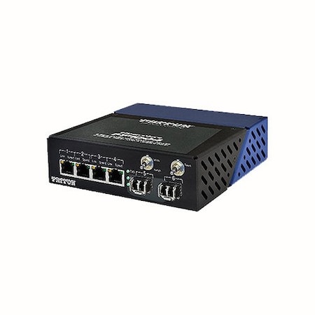 Patton Electronics Fiberplex Light Industrial 6 Port 10/100/1000 Ethernet Switch FP1004E/2L22/EUI